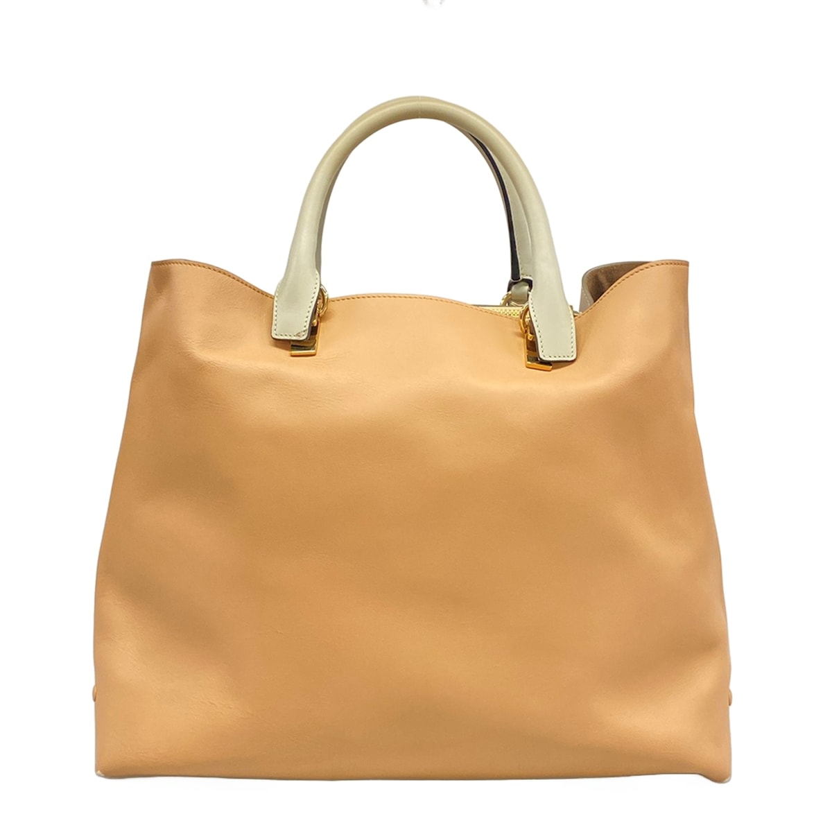 Chlo Baylee Tote Bag Gray Beige Brown Light Gray